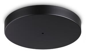 Plafoniera Collezione MAPA Nero Ø36 Cm H4,5 Mm Alluminio/Vetro Ideal Lux
