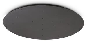 Plafoniera Collezione MAPA 18W Luce Calda Nero Ideal Lux Ø105 cm