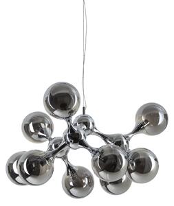 Lampadario Nodi Collezione 9 E14 Cromo Altezza Regolabile Ideal Lux