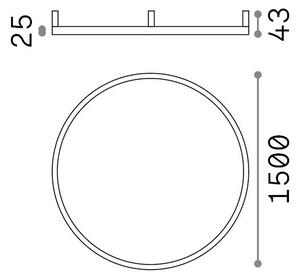 Plafoniera Oracle 81W Luce Naturale 4000K Finitura Bianco Ideal Lux