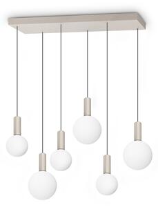 Lampadario ODEON 39W Luce Calda 3000K Bianco Altezza Regolabile Ideal Lux
