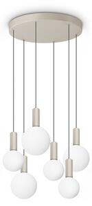 Lampadario Odeon Bianco LED 39W Luce Calda 3000K Dimmerabile Ideal Lux