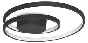Plafoniera Collezione OZ LED 38W Luce Calda 3000K Nero Ideal Lux