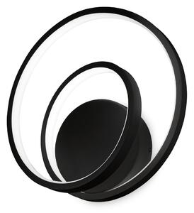 Applique Collezione OZ LED 26W Luce Calda 3000K Finitura Nero Ideal Lux