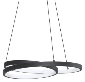 Lampada da soffitto Collezione OZ LED 38W luce calda 3000K nera Ideal Lux