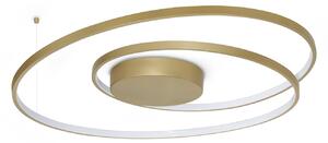 Plafoniera Collezione OZ LED 52W Luce Calda 3000K Ottone Dimmerabile Ideal Lux