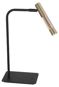 Lampada da tavolo - ottone nero - Alisio - vetro metallo - lampada da scrivania - LED - 4593ME - Steinhauer