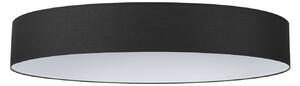 Set di Paralume Cilindro D90 H09 Tessuto Nero Collezione SET Ideal Lux