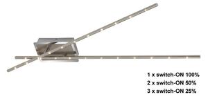 Briloner 3252-022 - Plafoniera LED dimmerabile TEMPALTE 2xLED/11W/230V