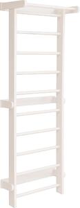 Scala ginnica a muro bianco ciliegio, legno per l'allenamento domestico