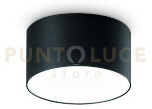 Boiler plafoniera led cct 3000+4000k 820lm 10w nero dimmerabile ip2