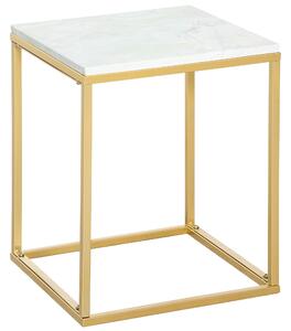 Tavolino da Caffè 40x40x50 cm in Metallo Oro