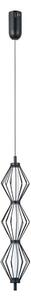 ITALUX PND-34403-3V-BK - Lampadario LED a sospensione con cavo SEVILLA LED/15W/230V 3000K nero