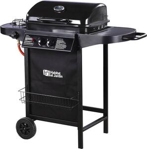 Barbecue gas "Party 3" - 3 piastre di cui 1 laterale - 9.38 kW -Nero