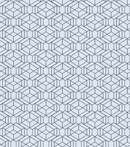 Carta da parati Motivo geometrico a cubi azzurri, Parati astratta classici, a01066 : Uwalls.it
