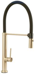 Rubinetto Da Cucina Rea Viera Oro Spazzolato
