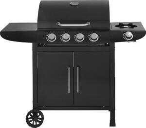 Barbecue a gas "Feria 5" - 5 fornelli di cui 1 laterale - 14,5 kW - Nero
