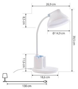Lindby Zephyra lampada LED da tavolo CCT 8W bianco