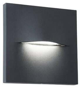 Viokef Applique da esterno a LED Vita, grigio scuro, 14 x 14 cm