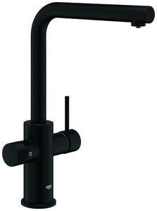 Miscelatore Grohe Blue Pure Minta Filter con doccetta estraibile Nero