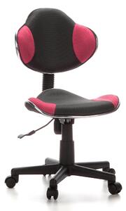Hjh OFFICE sedia girevole per bambini KIDDY GTI-2 sedia da scrivania per bambini regolabile in altezza senza braccioli in tessuto