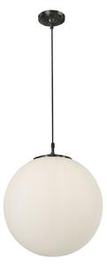 Sospensione Contemporanea Atomo Acciaio Nero 1 Luce E27 D40Cm