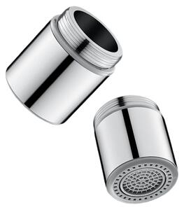 INF Aeratore Rubinetto Cucina Filettato Maschio 24mm Doppia Modalità Antispruzzo