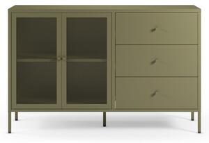 Cassettiera verde in metallo 140x90x40 cm Fayna – Marckeric