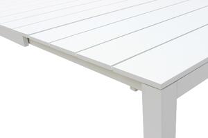 ALASKA - set tavolo in alluminio cm 214/280 x 100 x 75,5 h con 8 sedute