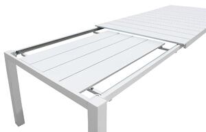 ALASKA - set tavolo in alluminio cm 214/280 x 100 x 75,5 h con 10 sedute