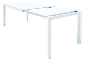 ALASKA - set tavolo in alluminio cm 148/214 x 85 x 75,5 h con 8 sedute