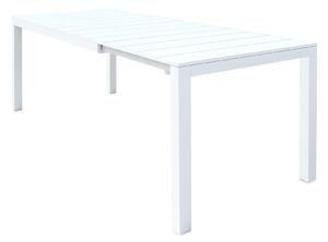 ALASKA - set tavolo in alluminio cm 148/214 x 85 x 75,5 h con 6 sedute
