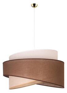 Lampadario su filo BROOKLYN 1xE27/40W/230V marrone/beige/bianco