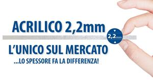 Box Doccia Semicircolare 80x80 Cm 2 Ante Scorrevoli In Acrilico 2,2 Mm H185 Cm Dorini Bianco