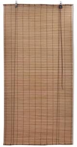 Tende a Rullo in Bambù 2 pz Marroni 120x220 cm