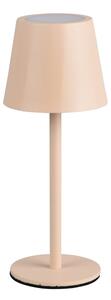Lampada da tavolo LED color crema con paralume in metallo (altezza totale 21 cm) Diaz – Reality