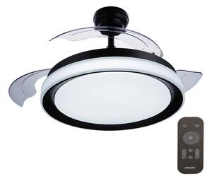 Philips - Ventilatore da soffitto LED BLISS LED/35W/230V 5500/4000/3000K nero + TC