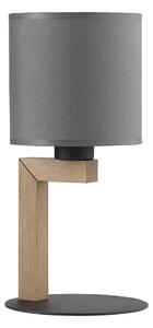 Lampada da tavolo TROY 1xE27/15W/230V grigio/legno