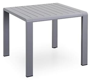 Tavolo Da Giardino 90x88,5x75 Cm In Alluminio Kraus Modigliani Grigio