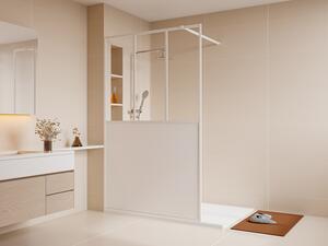 Parete per doccia walk-in stile atelier Bianco opaco 120 x 200 cm - URBANIK