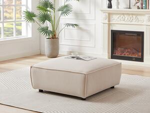 Pouf in Velluto a coste Beige - BORORE di Pascal Morabito