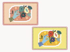 Set di 2 tovagliette Fiore