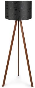 Lampada da terra AYD 1xE27/60W/230V nera/marrone