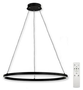 Top Lampada - Lampadario a sospensione con filo LED dimmerabile LED/30W/230V nero + telecomando