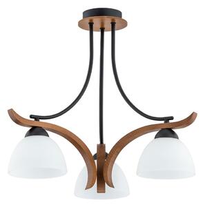 Lampadario a plafone BAFIA 3xE27/15W/230V marrone