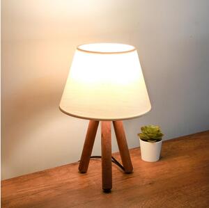 Lampada da tavolo AYD 1xE27/40W/230V marrone/crema