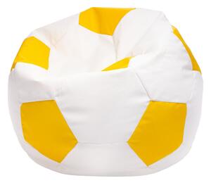 Pouf poltrona sacco palla da calcio in ecopelle taglia xl