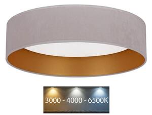 Brilagi - Plafoniera LED VELVET LED/24W/230V 3000/4000/6400K crema/oro