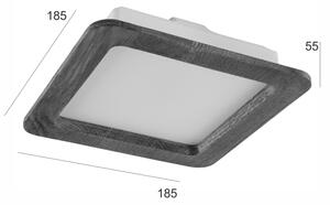 Lampada LED da incasso WOODY SPOT 17W 230V 3000K ciliegio 18,5x18,5 cm