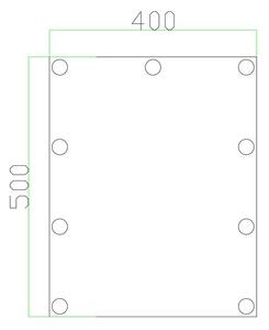 Specchio LED con illuminazione 9xLED/1W/230V 3000/4000/6000K 50x40 cm IP44